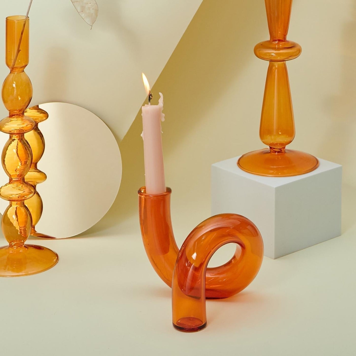 Skorter | Candle holder made of glass vase