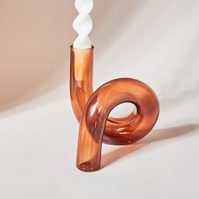 Skorter | Candle holder made of glass vase