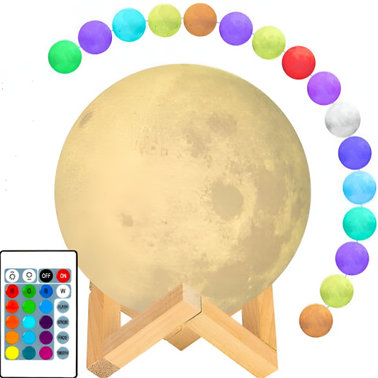 Skorter | Control 16 Colors Moon Lamp with Remote Control