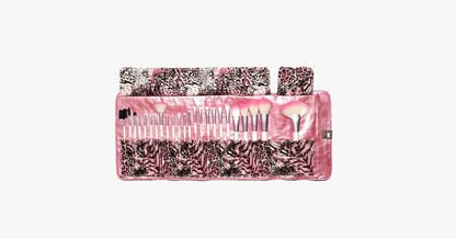 Skorter | 24-piece Pink Leopard Brush Set
