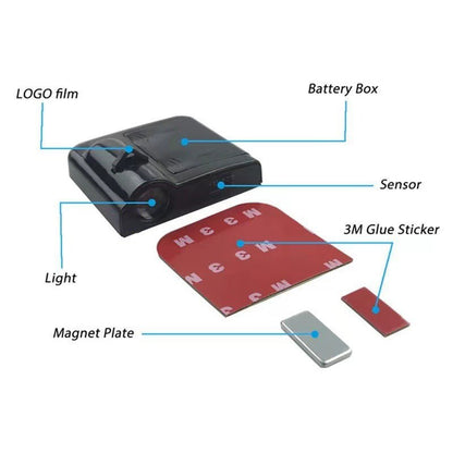 Skorter | GLOWDOOR – Wireless LED Car Door Projector Light with Custom Logo Display