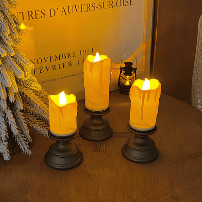 Skorter | GlowFlicker – LED Candles with Flickering Light Effect