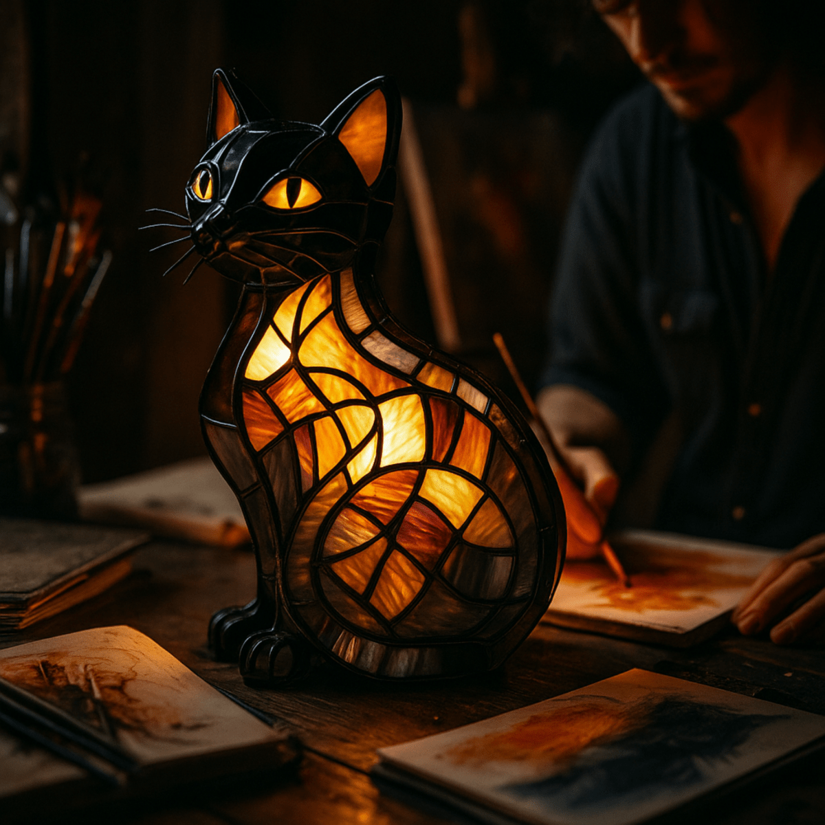 Skorter | GLOWKITTY – Soft LED Cat Night Lamp for Soothing Ambiance