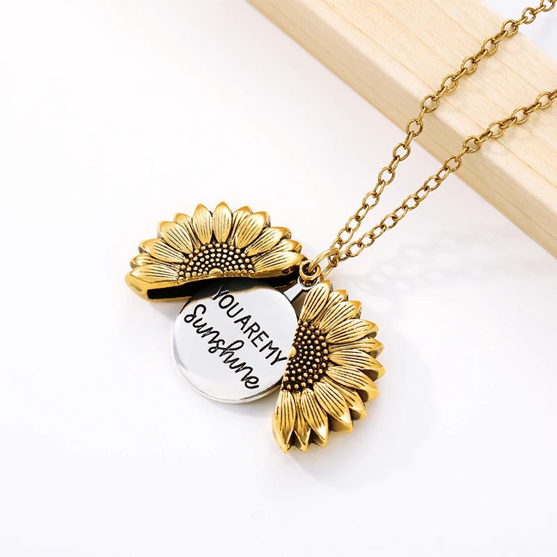 Skorter | You Are My Sunshine Best Gift Sunflower Pendant Necklaces