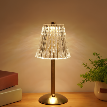 Skorter | Golden Crystal Table Lamp - Aurora Luxe