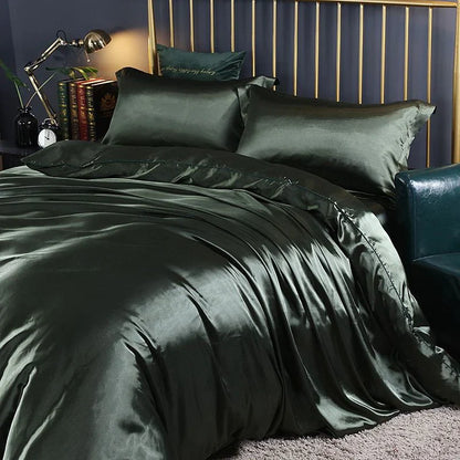 Skorter | Elegant Satin Silk Bedding Set - Luxurious Comfort for Every Night