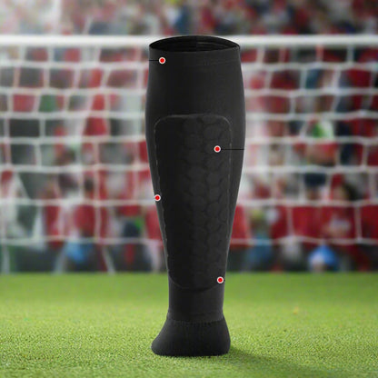 Skorter | EliteGuard Pro Honeycomb Shin Guards | Durable soccer compression sleeves for enhanced safety and mobility