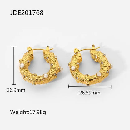 Skorter | 18K gold-plated hoops