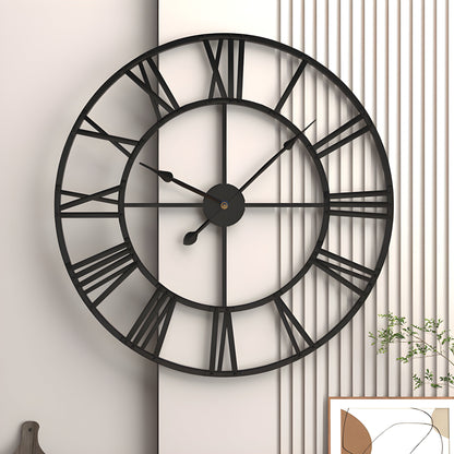 Skorter | Roman Numerals Iron Art Wall Clock