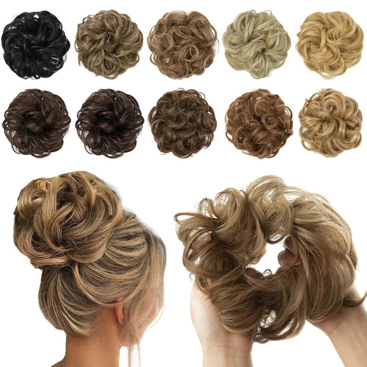 Skorter | Stylemaker Messy And Curly Elastic Hair Bun Scrunchy Hair Extensions (New)