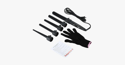 Skorter | Achieve the salon look with the curling iron set and the heat-resistant glove