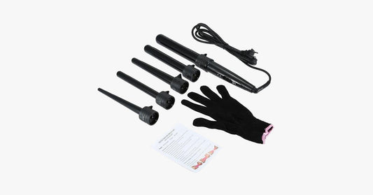 Skorter | Achieve the salon look with the curling iron set and the heat-resistant glove