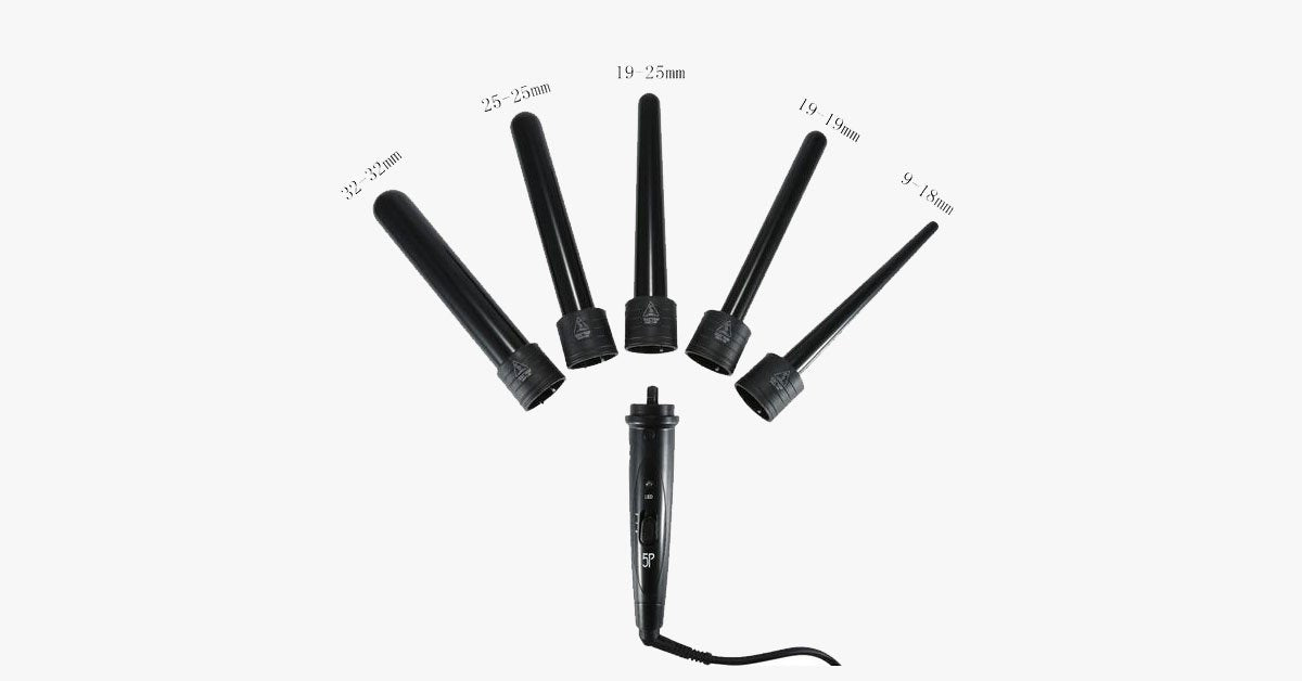 Skorter | Achieve the salon look with the curling iron set and the heat-resistant glove