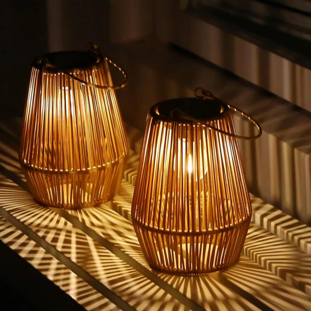 Skorter | Handwoven Waterproof Solar Garden Lamp - SunWeave