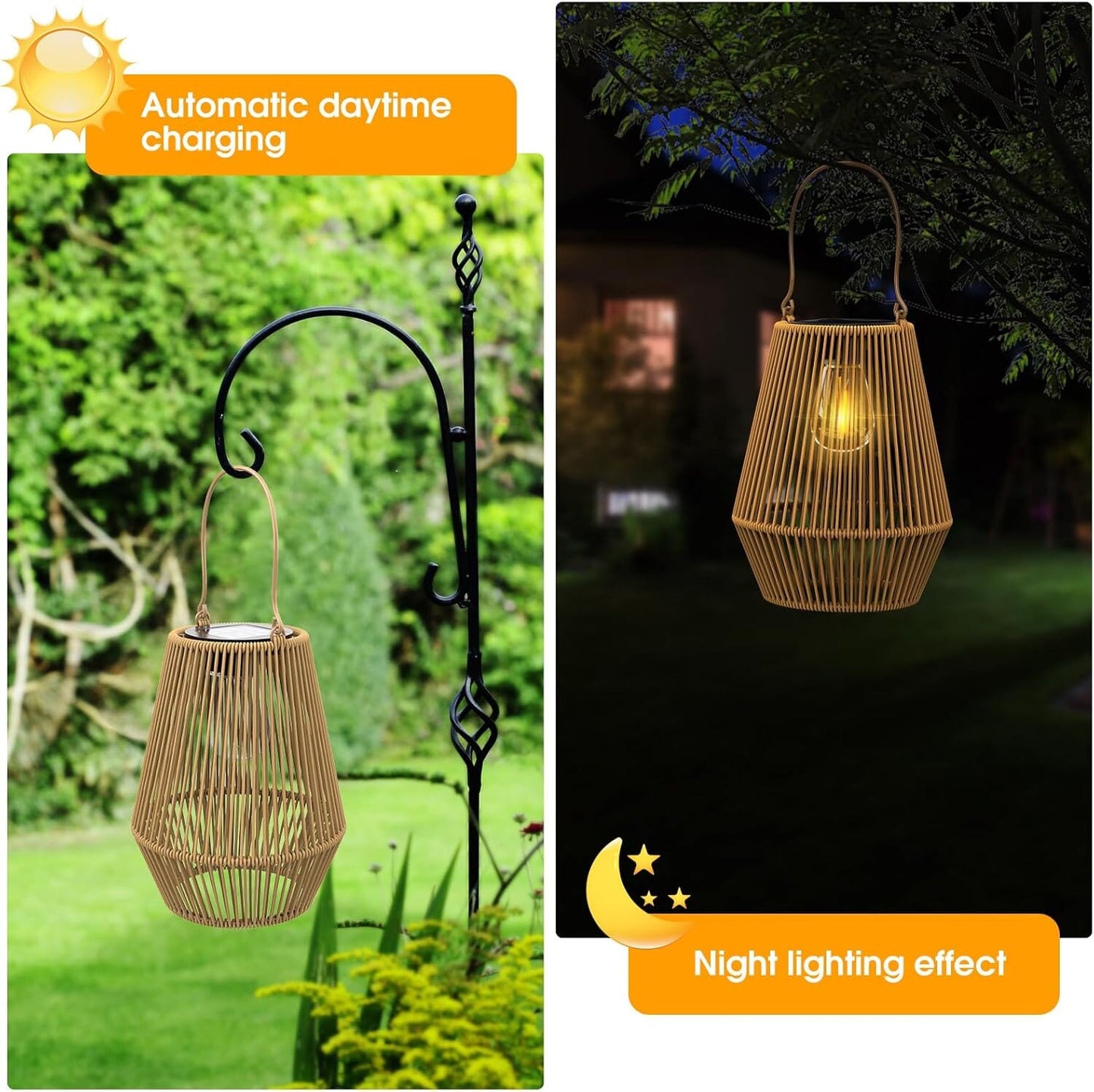 Skorter | Hanging Solar Weaved Lantern Sun Lamp Light Decoration