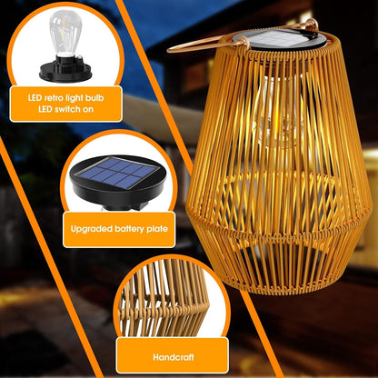 Skorter | Hanging Solar Weaved Lantern Sun Lamp Light Decoration
