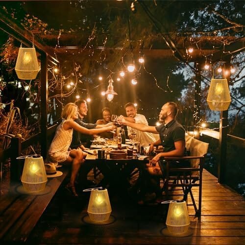Skorter | Hanging Solar Weaved Lantern Sun Lamp Light Decoration
