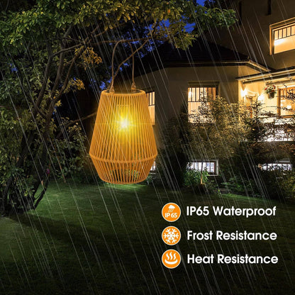 Skorter | Hanging Solar Weaved Lantern Sun Lamp Light Decoration