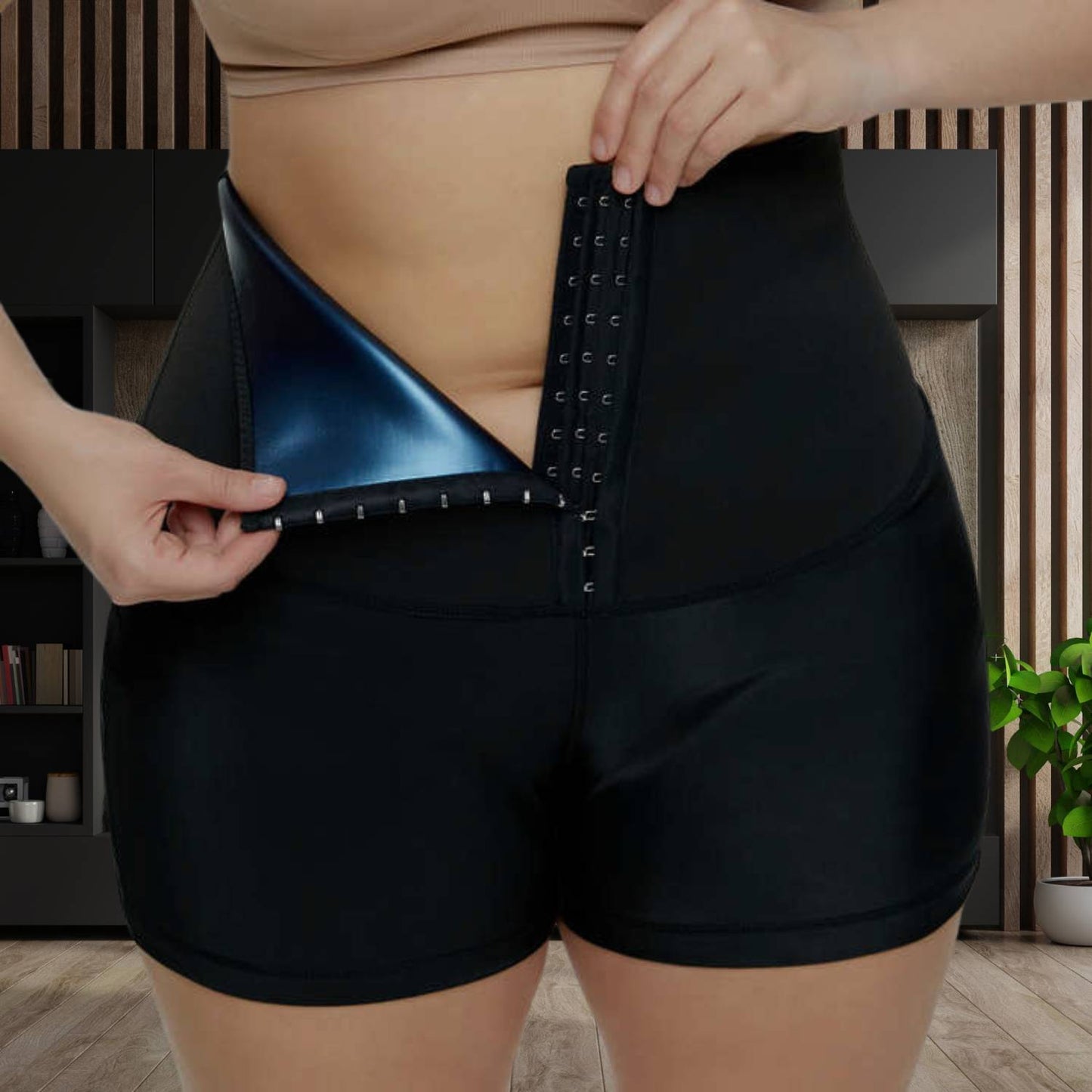 Skorter | SweatFit Waist Shaper – High Waist Sauna Legging with Waist Trainer for Women
