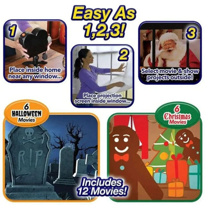 Skorter | Holographic Projection | Halloween & Christmas