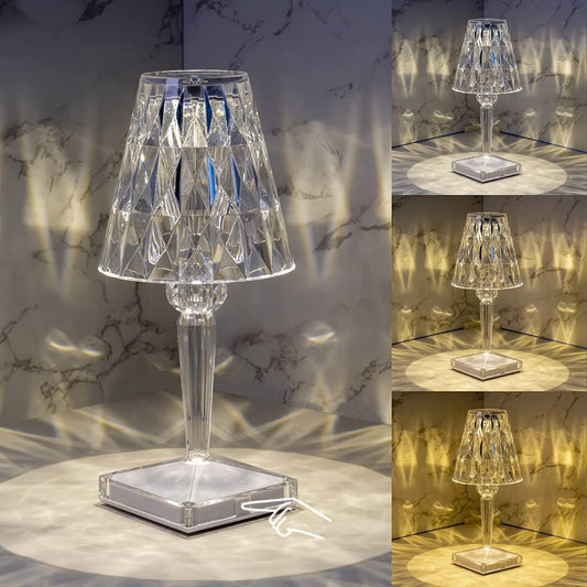 Skorter | CrystaLamp - LED Table Lamp made of Diamond Crystal