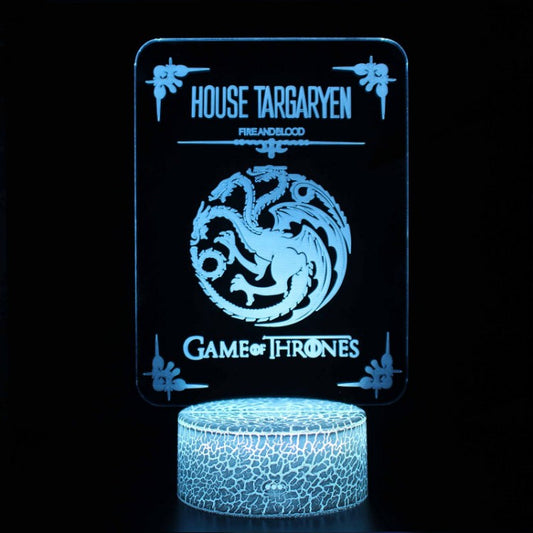 Skorter | 3D Lamp Game Of Thrones House Targaryen