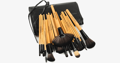 Skorter | 24-piece Premium Wood Brush Set with Free Case