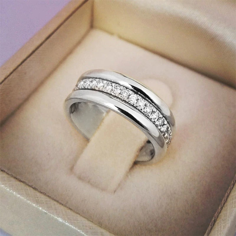 Skorter | Elegant Micro Paved Rhinestone Jewelry Promise Rings