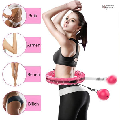 Skorter | Hula Fitness Weighted Hula Hoop – Adjustable Smart Hoop for Full Body Workout