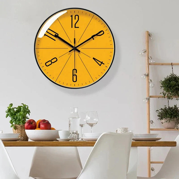 Skorter | HUSKLOK – Silent Nordic Wall Clock with Minimalist Design