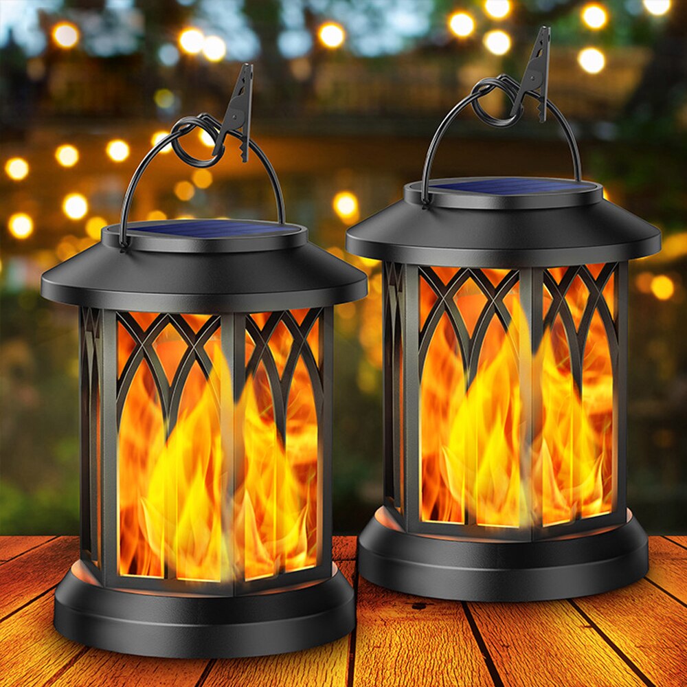 Skorter | FlameGlow™ - Hanging Solar Flame Lantern (2-Pack)