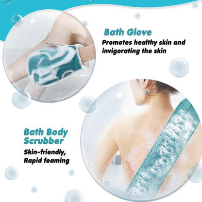 skorter | 3 piece/set Splish Splash Scrubber shower gloves and bath ball