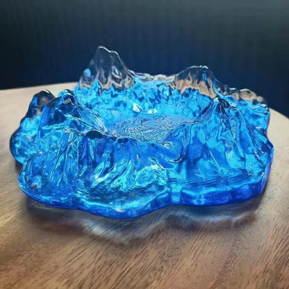 Skorter | Ashtray decoration made of mountain glass in ice style