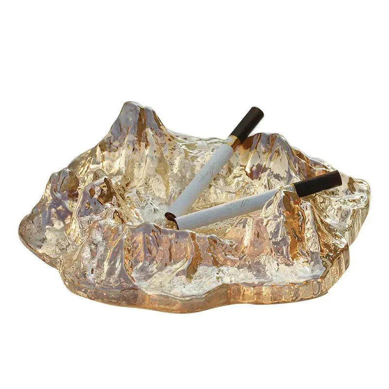 Skorter | Ashtray decoration made of mountain glass in ice style