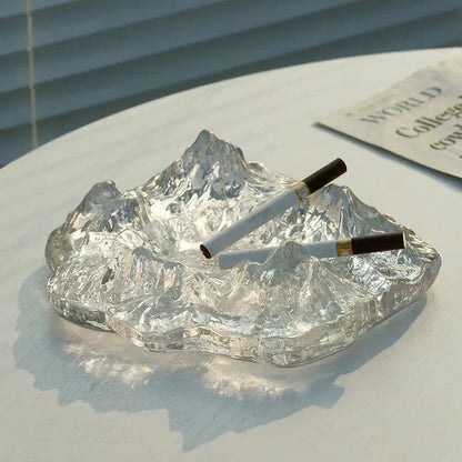 Skorter | Ashtray decoration made of mountain glass in ice style