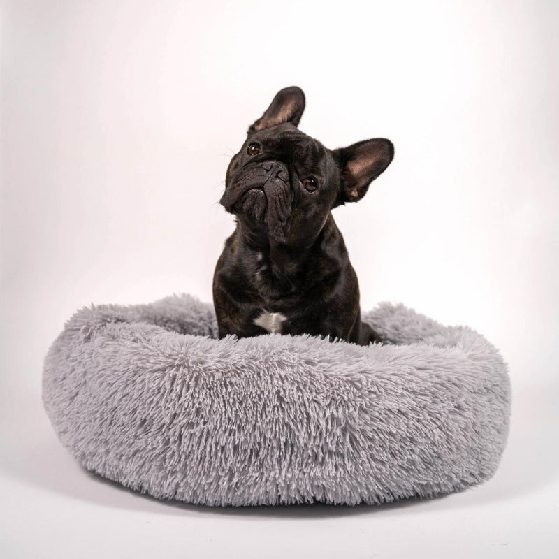 Skorter | Beef Plush Calming Donut Dog Bed for Small to Large Dogs