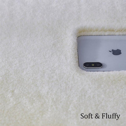 Skorter | Extra thick round fluffy faux fur microfiber blanket