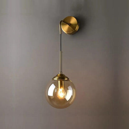 Skorter | Shiny LED Globe Wall Lamp in Modern & Contemporary Style - Hanging
