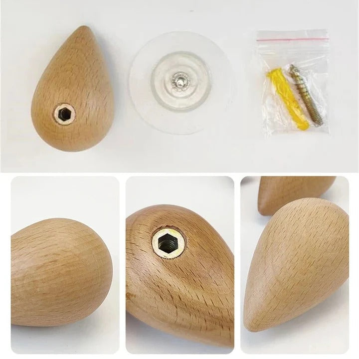 Skorter | Beech Wood Water Drop Wall Coat Holder