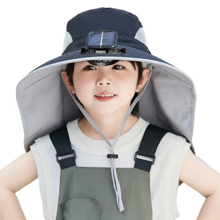 Skorter | Adjustable Kids Solar Fan Hat