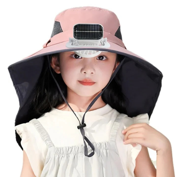 Skorter | Adjustable Kids Solar Fan Hat