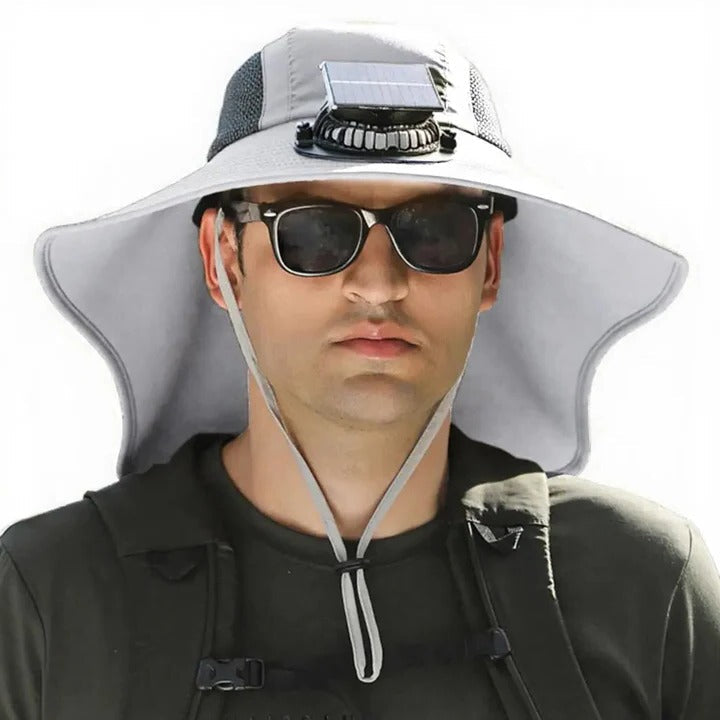 Skorter | Solar Fan Hat with Wide Brim UV Protection