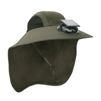 Skorter | Solar Fan Hat with Wide Brim UV Protection