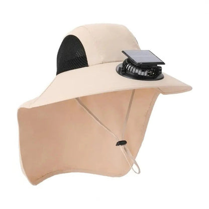 Skorter | Solar Fan Hat with Wide Brim UV Protection