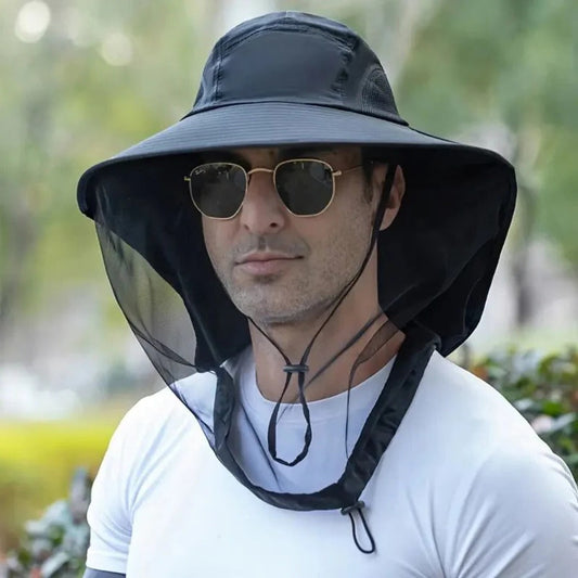 Skorter | Breathable Sun and Mosquito Protection Wide Brim Hat