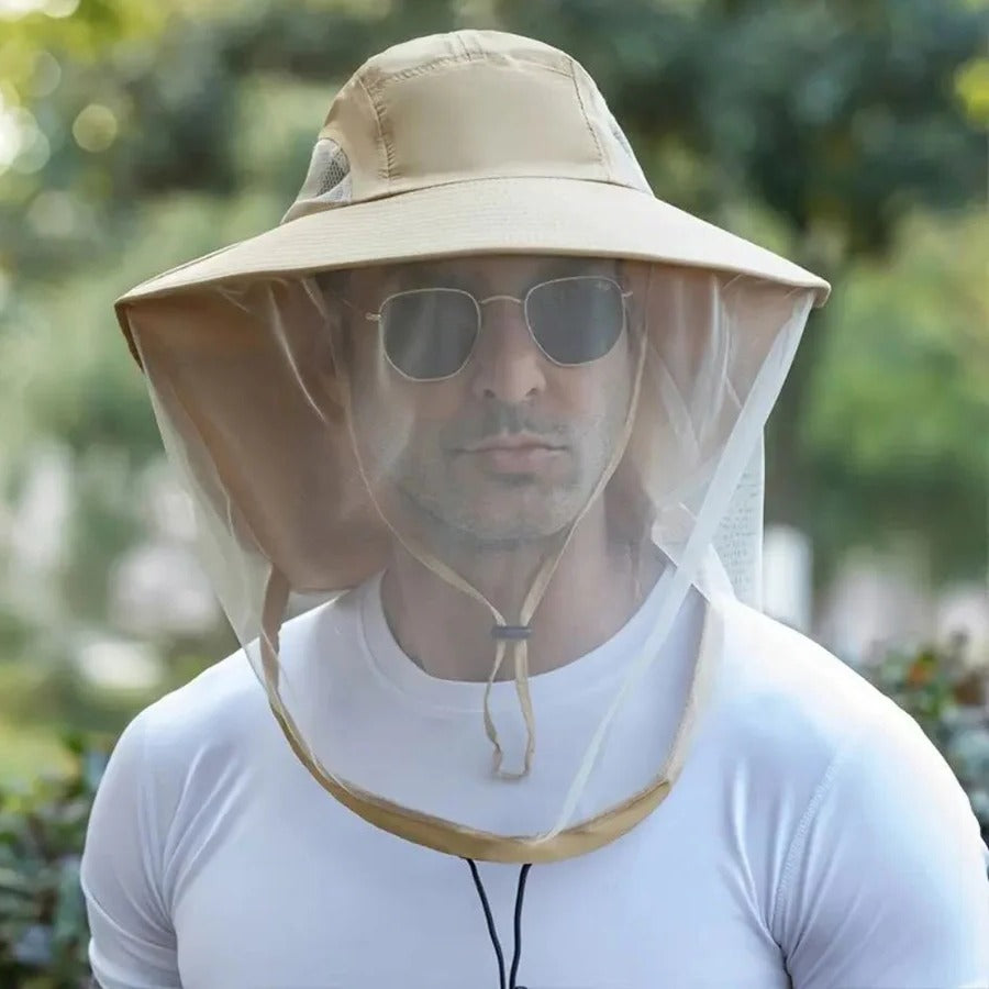 Skorter | Breathable Sun and Mosquito Protection Wide Brim Hat