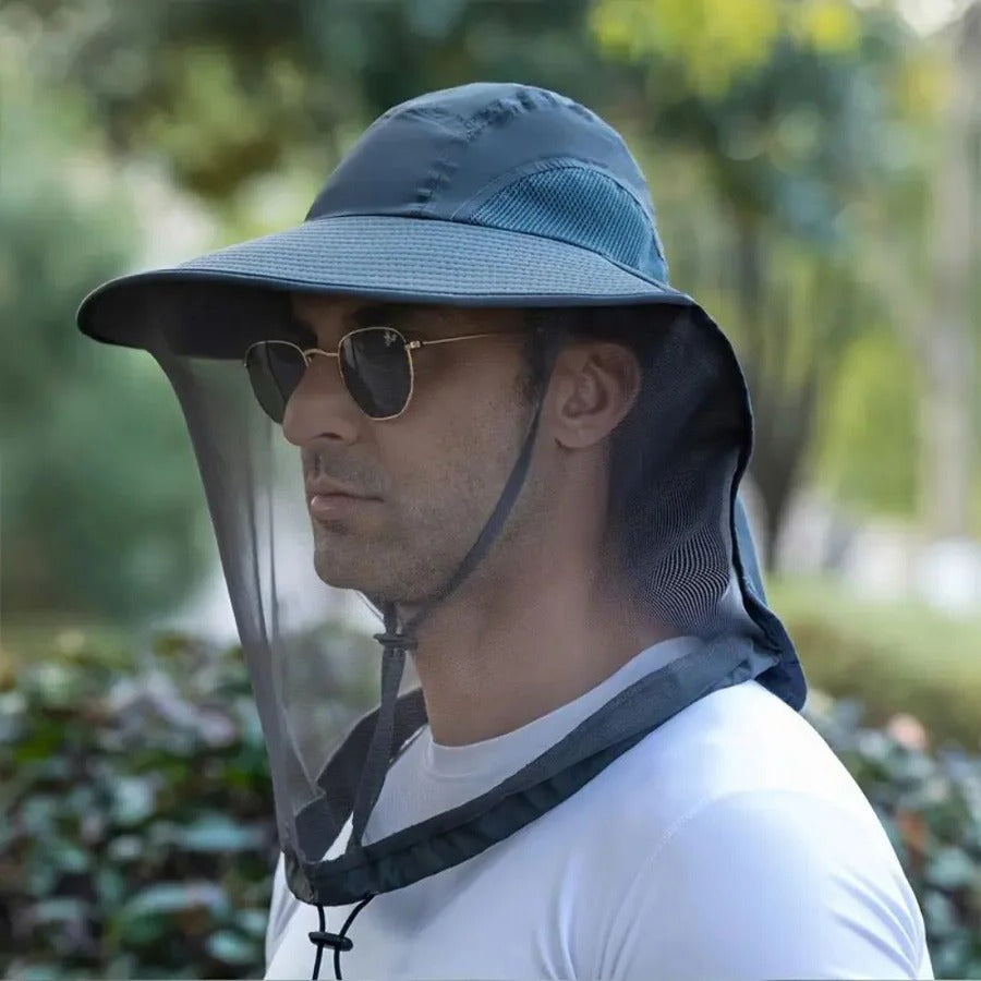Skorter | Breathable Sun and Mosquito Protection Wide Brim Hat