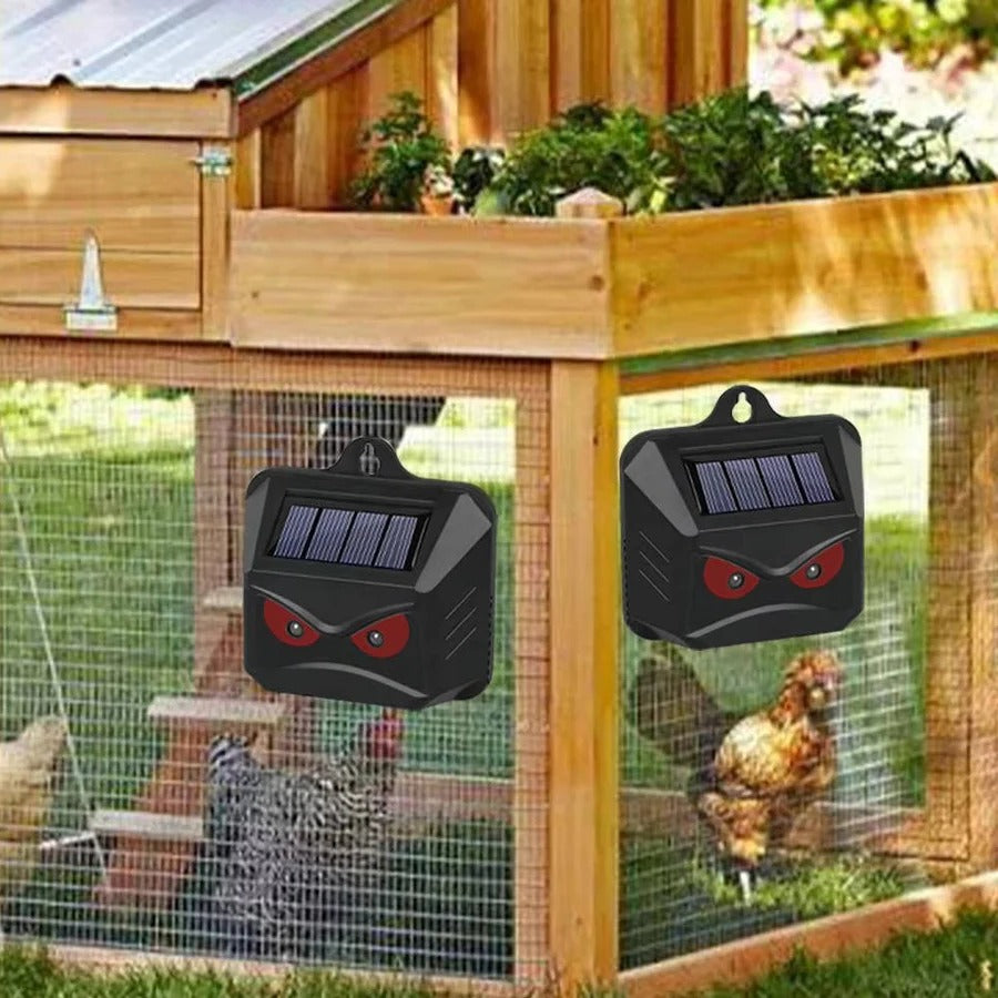 Skorter | 2pcs Solar Powered Ultrasonic Animal Repellent