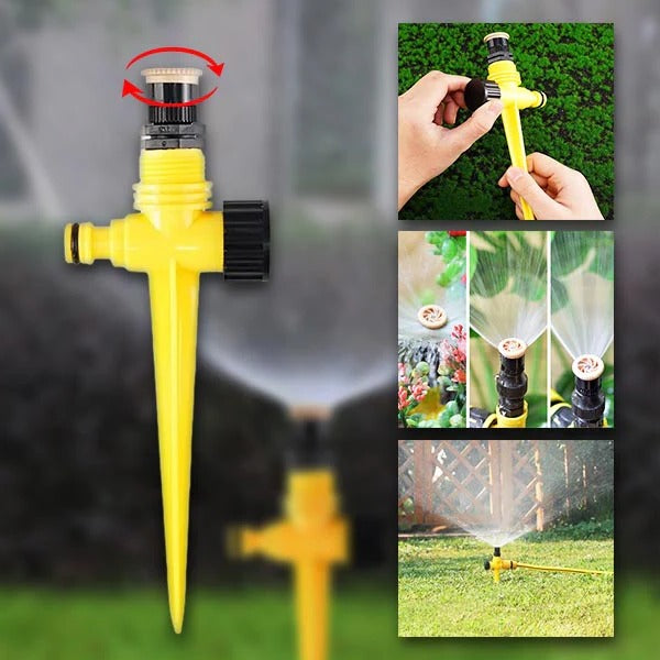 Skorter | 360° Garden Sprinkler, Water-Saving with Adjustable Spray Patterns