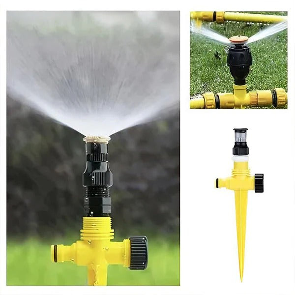 Skorter | 360° Garden Sprinkler, Water-Saving with Adjustable Spray Patterns